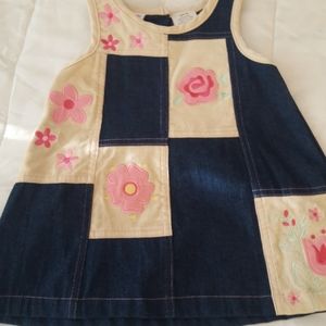 Blueberi Boulevard denim infant girl dress.